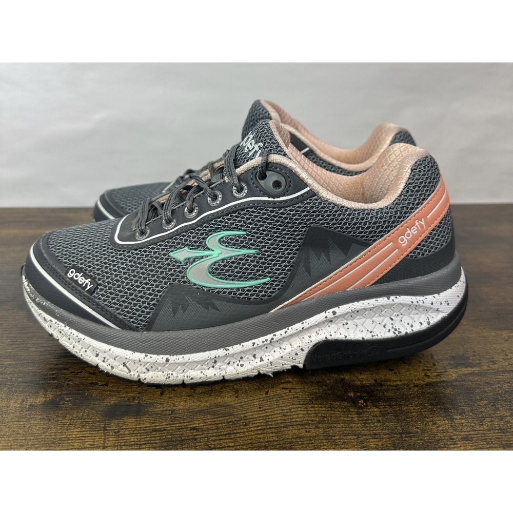 Gravity Defyer G-defy Orthopedic Walking Sneakers Women's Size 8 Shoes Gray Pink - Picture 15 of 16